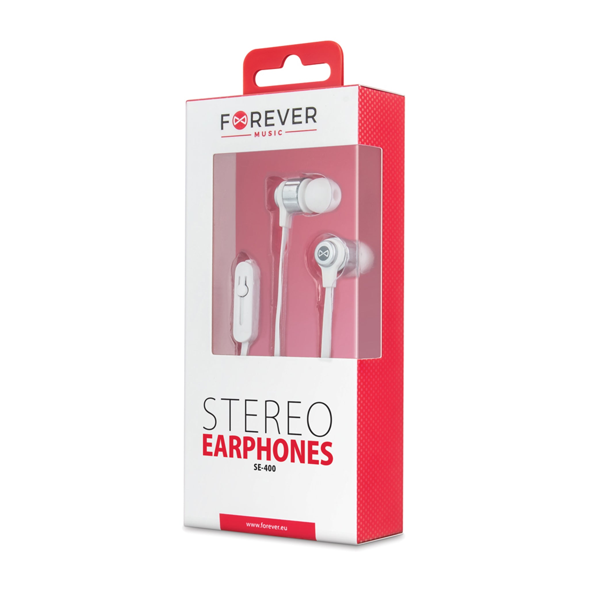 Forever Høretelefoner m. Ledning - 3.5mm mini-jack - Hvid