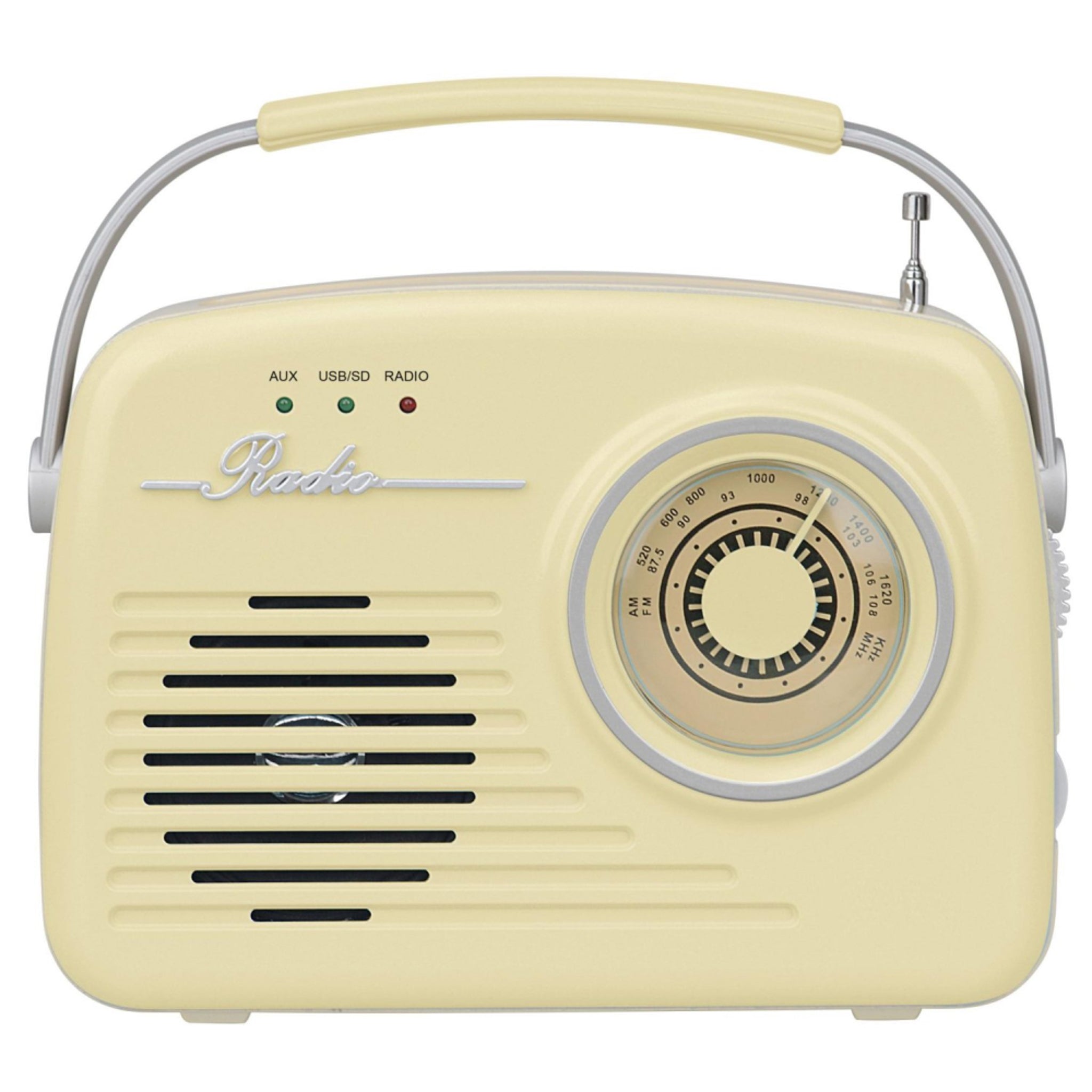 Setty Retro Bluetooth Højttaler m. Radio - Beige