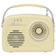 Setty Retro Bluetooth Højttaler m. Radio - Beige