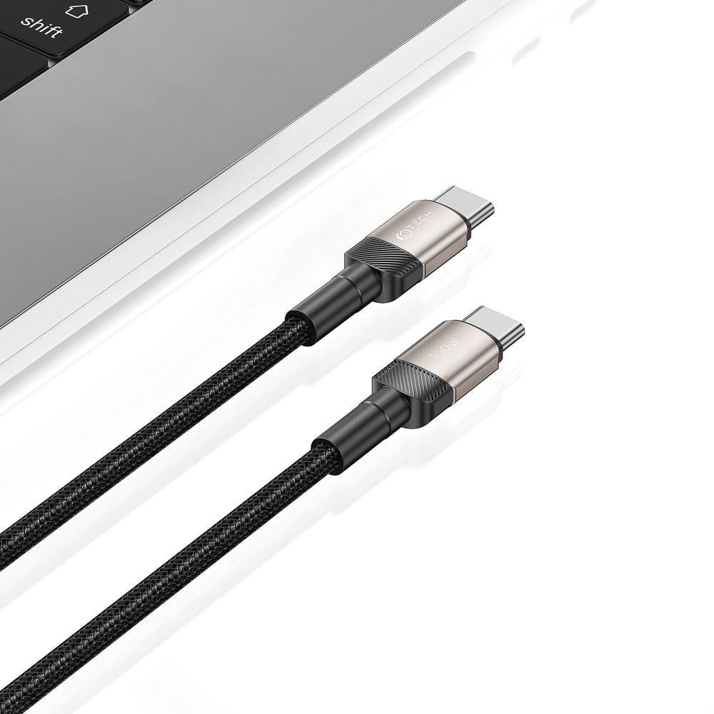Tech-Protect Ultraboost Evo PD 100W/5A USB-C til USB-C Kabel 1m - Titanium