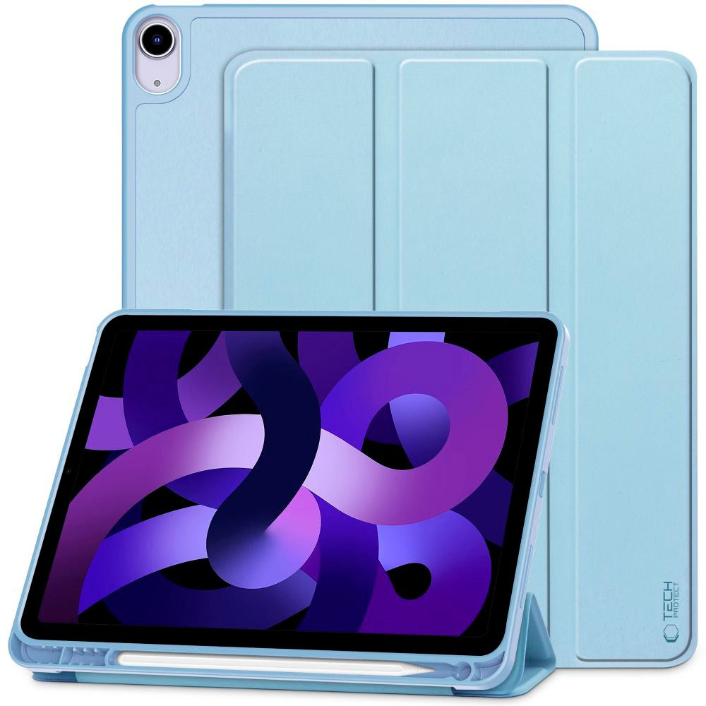 iPad Air 11-10.9" (2026-2020) Tech-Protect SC Cover m. Apple Pencil Holder - Lyseblå