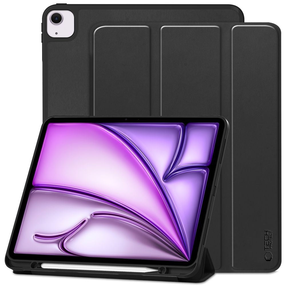 iPad Air 13" (2026 / 2025 / 2024) Tech-Protect SC Cover m. Apple Pencil Holder - Sort