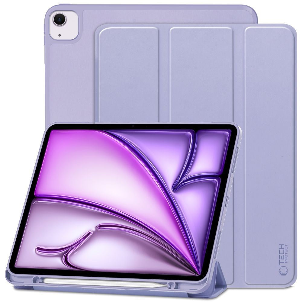 iPad Air 13" (2026 / 2025 / 2024) Tech-Protect SC Cover m. Apple Pencil Holder - Lilla