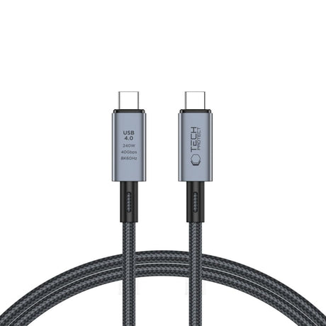 Tech-Protect Ultraboost 8K 40GBPS / PD 240W USB-C til USB-C Kabel 1m - Sort