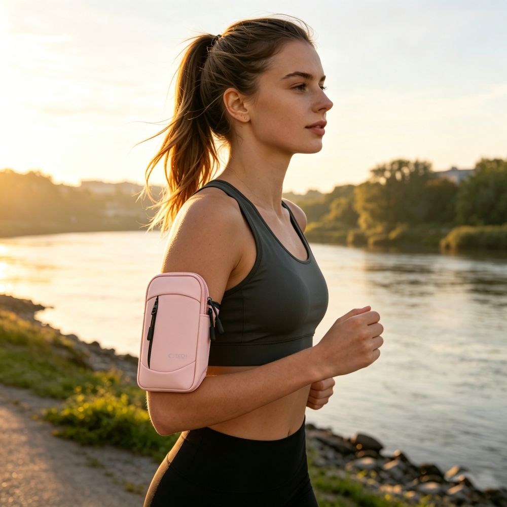 Tech-Protect Universal Sportsarmbånd - Lyserød