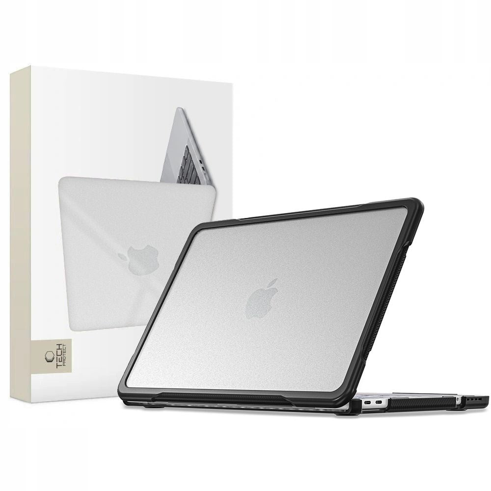 MacBook Neo 13 A18 Pro (2026) Tech-Protect Velar Hybrid Cover - Gennemsigtig / Sort