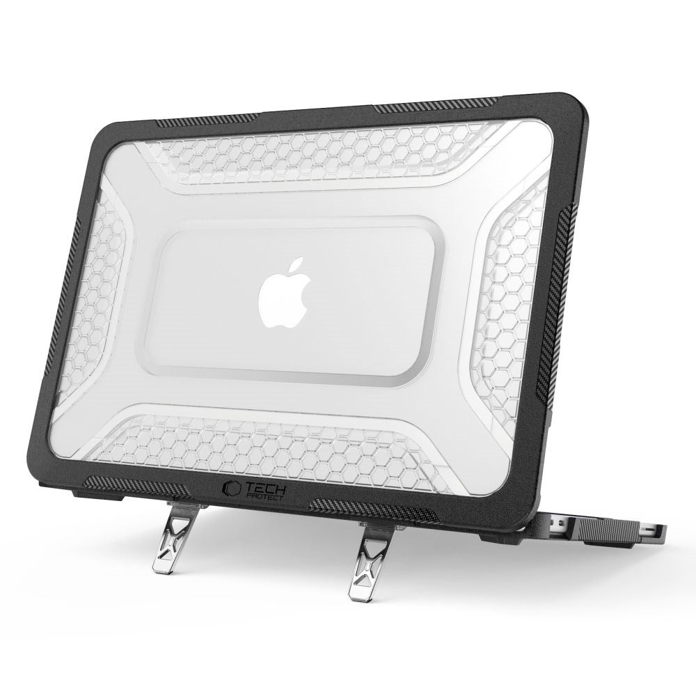 MacBook Neo 13 A18 (2026) Tech-Protect Kevlar Pro Cover - Sort / Gennemsigtig