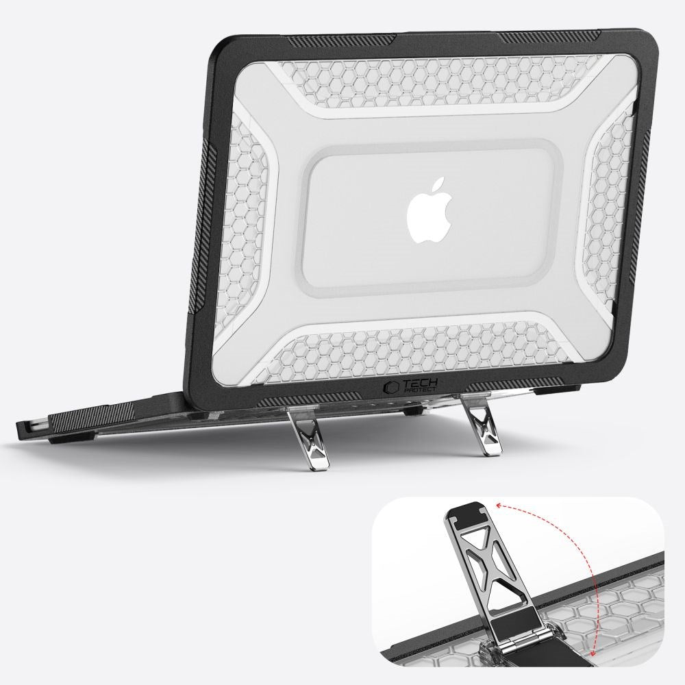 MacBook Neo 13 A18 (2026) Tech-Protect Kevlar Pro Cover - Sort / Gennemsigtig