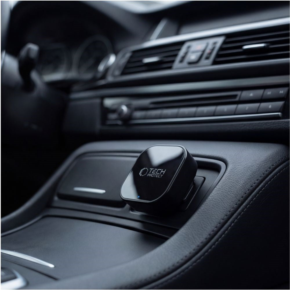 Tech-Protect UltraBoost CA01 Apple Carplay / Android Auto Adapter m. USB-A - Bluetooth / WiFi - Sort