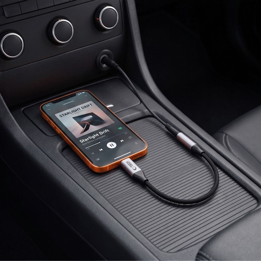 USB-C Til Mini Jack 3.5mm DAC Adapter Tech-Protect UltraBoost - Grå