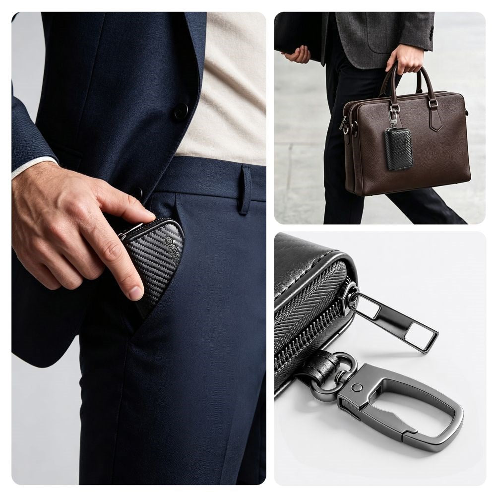 Tech-Protect KLR300 Etui til Bilnøgle m. RFID-Blokering - Sort / Karbon