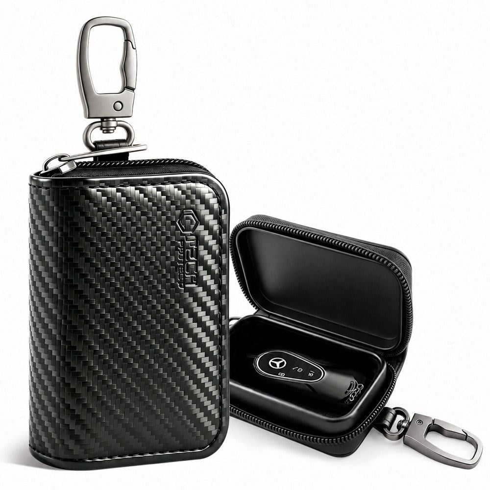 Tech-Protect KLR300 Etui til Bilnøgle m. RFID-Blokering - Sort / Karbon