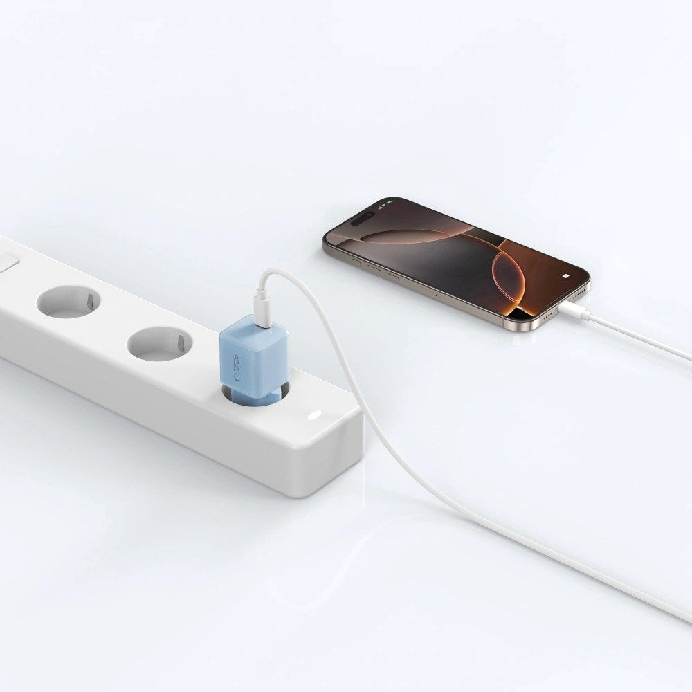 Tech-Protect NCM25 Vægoplader m. 25W - 1 x USB-C - Blå