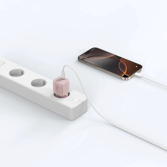 Tech-Protect NCM25 Vægoplader m. 25W - 1 x USB-C - Lyserød