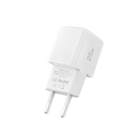 Tech-Protect NCM25 Vægoplader m. 25W - 1 x USB-C - Hvid