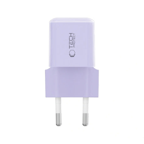 Tech-Protect NCM25 Vægoplader m. 25W - 1 x USB-C - Lilla