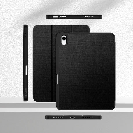 iPad 11" (2025) / 10.9" (2024 / 2022) Tech-Protect Canvas Flip Cover m. Pen Holder - Sort