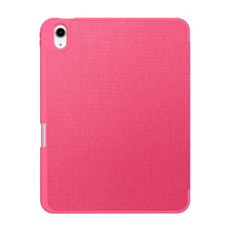 iPad 11" (2025) / 10.9" (2024 / 2022) Tech-Protect Canvas Flip Cover m. Pen Holder - Lyserød