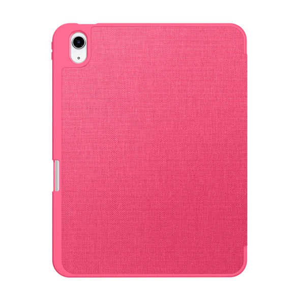 iPad 11" (2025) / 10.9" (2024 / 2022) Tech-Protect Canvas Flip Cover m. Pen Holder - Lyserød