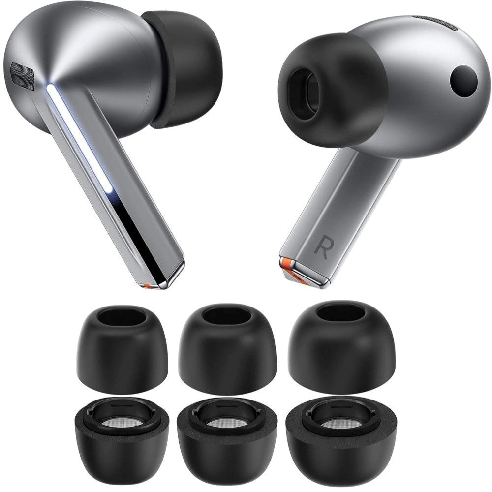Samsung Galaxy Buds4 Pro / 3 Pro Tech-Protect Sæt med Øretipper - S / M / L - Sort