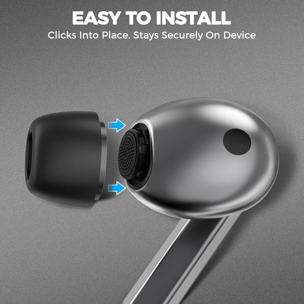 Samsung Galaxy Buds4 Pro / 3 Pro Tech-Protect Sæt med Øretipper - S / M / L - Sort