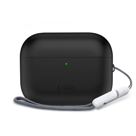Apple AirPods Pro (3. Gen) Tech-Protect Silikone Cover m. Rem - Sort