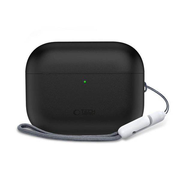 Apple AirPods Pro (3. Gen) Tech-Protect Silikone Cover m. Rem - Sort
