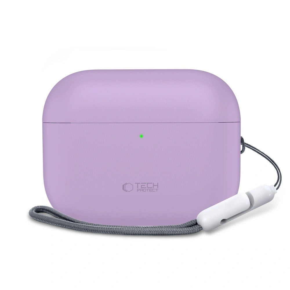 Apple AirPods Pro (3. Gen) Tech-Protect Silikone Cover m. Rem - Lilla