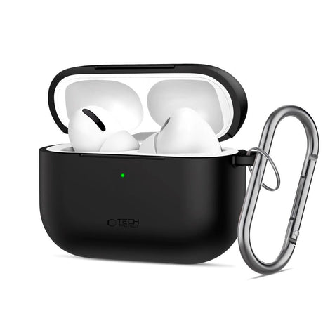 Apple AirPods Pro (3. gen.) Tech-Protect Silicone Hook Cover - Sort
