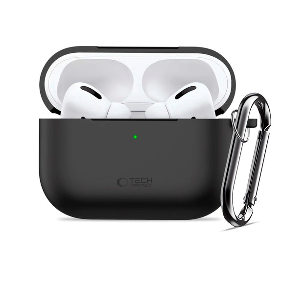 Apple AirPods Pro (3. gen.) Tech-Protect Silicone Hook Cover - Sort