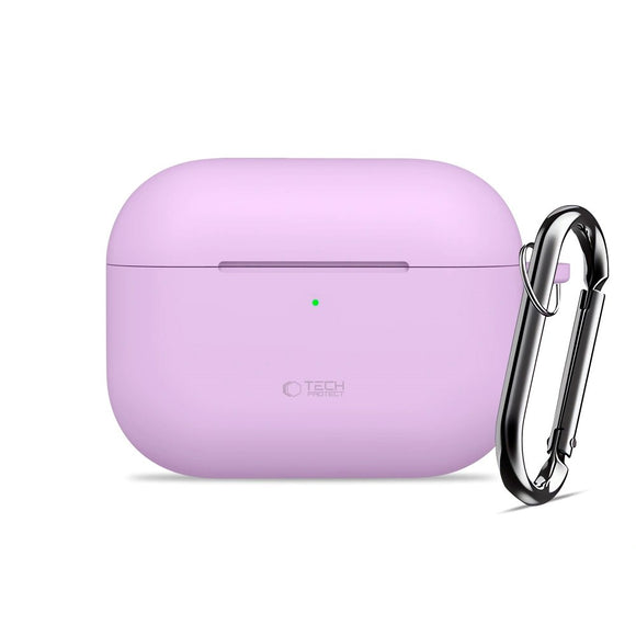 Apple AirPods Pro (3. gen.) Tech-Protect Silicone Hook Cover - Lilla