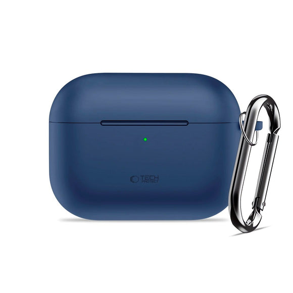 Apple AirPods Pro (3. gen.) Tech-Protect Silicone Hook Cover - Mørkeblå