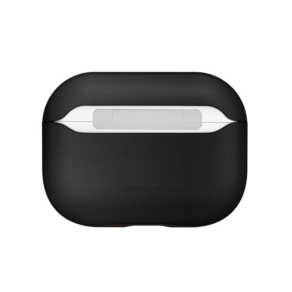 Apple AirPods Pro (3. gen.) Tech-Protect NaturalFit Kunstlæder Cover m. Rem - Sort
