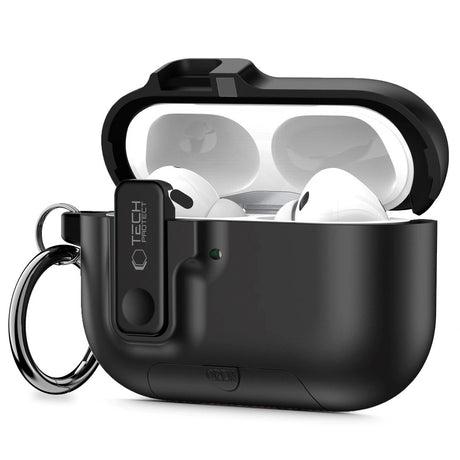 Apple AirPods Pro (3. gen.) Tech-Protect Slim Hook Cover - Sort