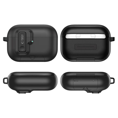 Apple AirPods Pro (3. gen.) Tech-Protect Slim Hook Cover - Sort