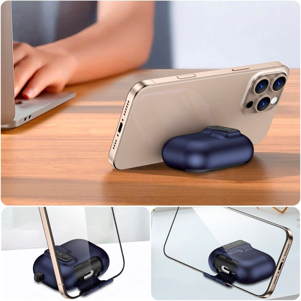 Apple AirPods Pro (3. gen.) Tech-Protect Slim Hook Cover - Mørkeblå