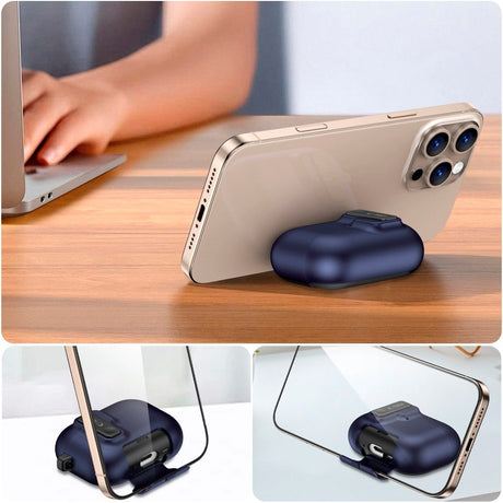Apple AirPods Pro (3. gen.) Tech-Protect Slim Hook Cover - Mørkeblå