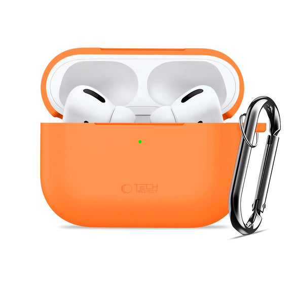 Apple AirPods Pro (3. gen.) Tech-Protect Silicone Hook Cover - Orange