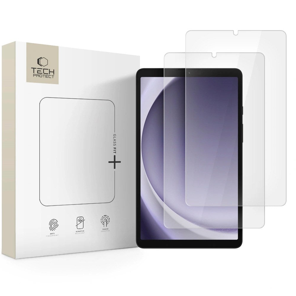 Samsung Galaxy Tab A9 Tech-Protect Hærdet Skærmbeskyttelsesglas - 2 stk - Gennemsigtig