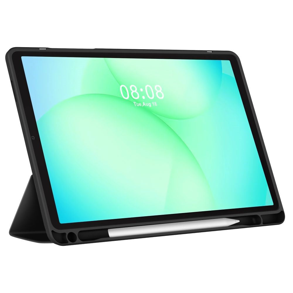 Samsung Galaxy Tab A11+ (Plus) / A9+ (Plus) Tech-Protect SC Pen Hybrid Flip Cover m. Stylus Holder - Sort / Gennemsigtig
