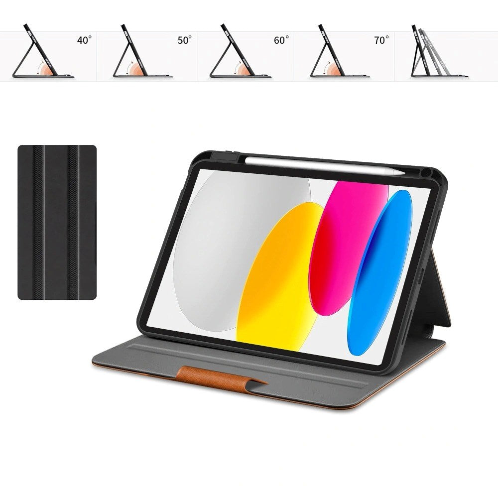 iPad 11" (2025) / 10.9" (2024 / 2022) Tech-Protect Fleece Flip Cover - Brun