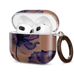 Apple AirPods (4. gen.) Tech-Protect Lamano Cover m. Nøglering - Velvet Night