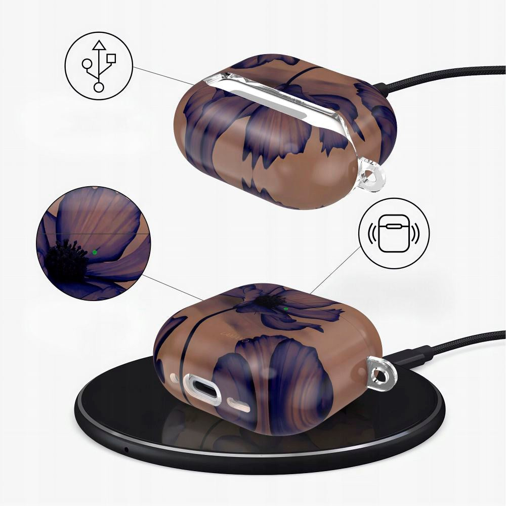 Apple AirPods (4. gen.) Tech-Protect Lamano Cover m. Nøglering - Velvet Night