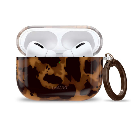 Apple AirPods Pro (1. & 2. gen.) Tech-Protect Lamano Cover m. Nøglering - Panther