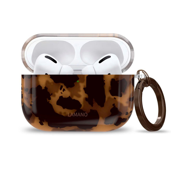 Apple AirPods Pro (1. & 2. gen.) Tech-Protect Lamano Cover m. Nøglering - Panther