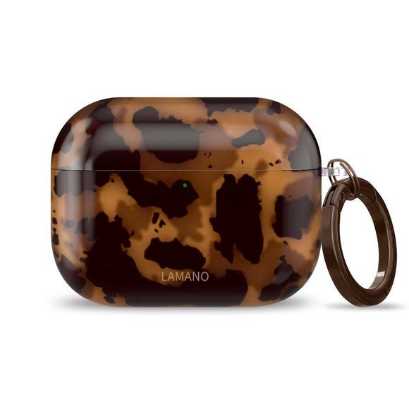 Apple AirPods Pro (1. & 2. gen.) Tech-Protect Lamano Cover m. Nøglering - Panther
