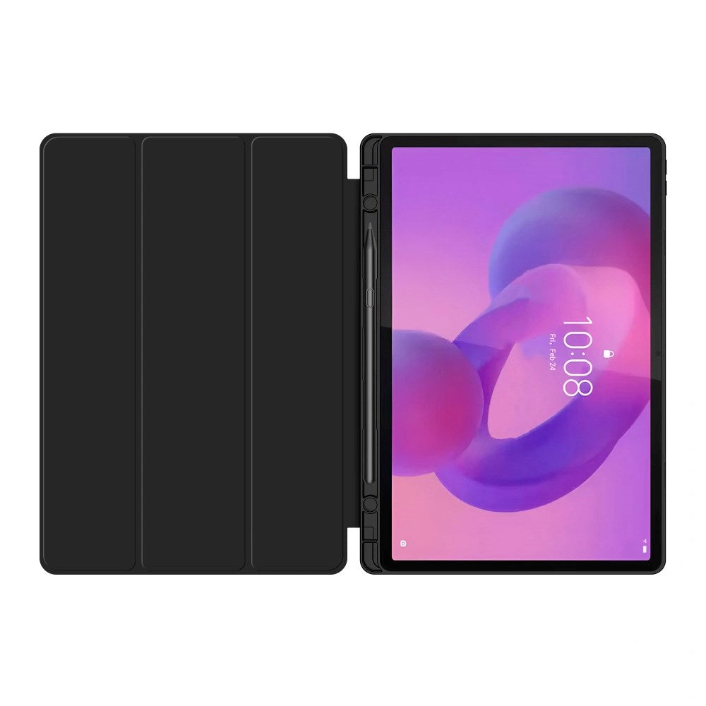 Lenovo IdeaTab Pro Tech-Protect Silikone Flip Cover m. Ståfunktion & Pen Holder - Sort