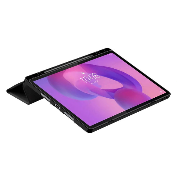 Lenovo IdeaTab Pro Tech-Protect Silikone Flip Cover m. Ståfunktion & Pen Holder - Sort