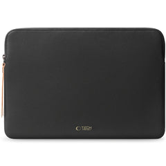 Tech-Protect MacBook / Laptop 15-16" Kunstlæder Sleeve m. Foret Inderside - Black