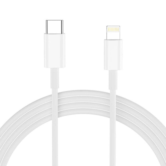 Tech-Protect 20W Vægoplader m. 1 x Lightning Kabel - Hvid